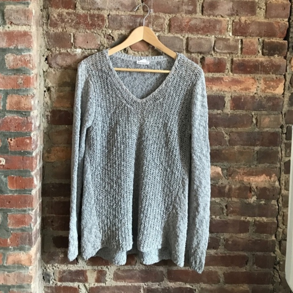 Club Monaco Textured Open-Knit Sweater Sz M